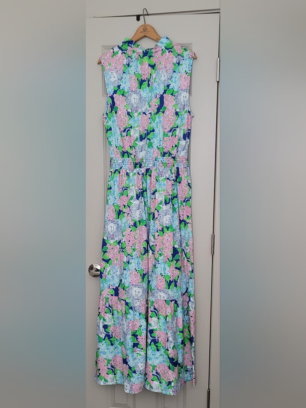 NEW LILLY PULITZER amiria maxi dress in lydia the lion XL - Picture 3 of 11